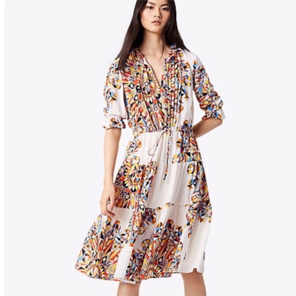 Tory Burch Multicolor Midi Dress